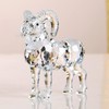 Realistic Animal Crystal Goat Art Figurine Collection Table top Ornament
