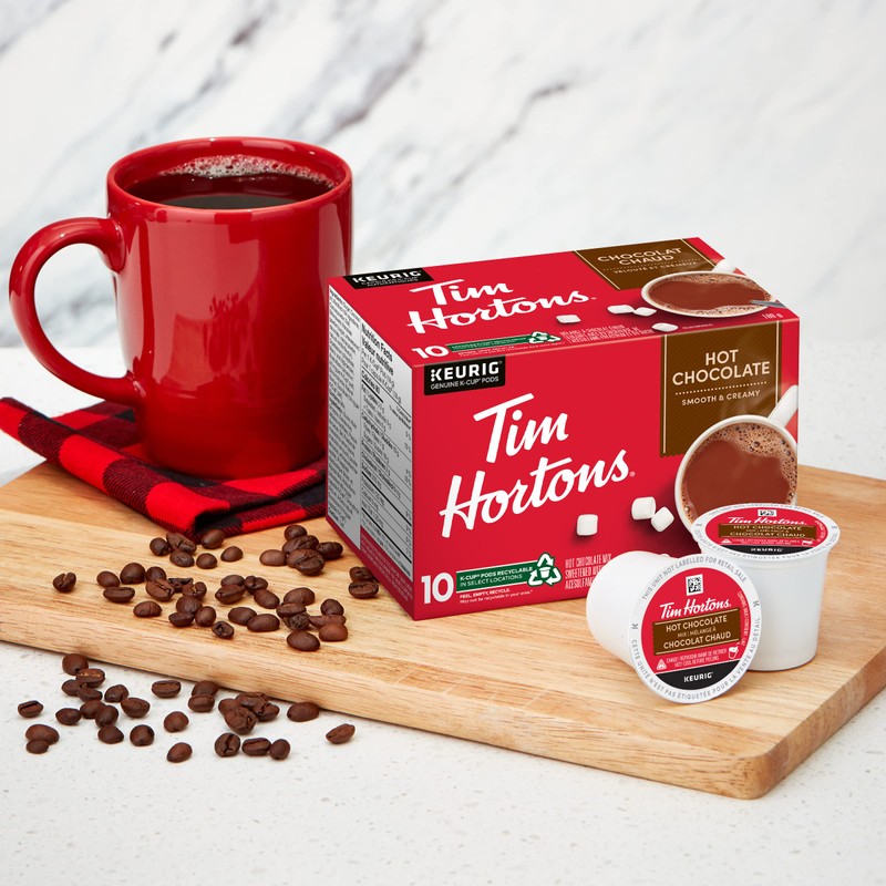 Tim Hortons Original Hot Chocolate, Single Serve Keurig K-Cup Pods,