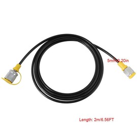 Hydraulic Pressure Test Hose 64Mpa Hydraulic Test Line Test Couling Hose for Excavator Construction Machinery Testing Coupling Point Thickness 1.5 mm Length 2m/6FT