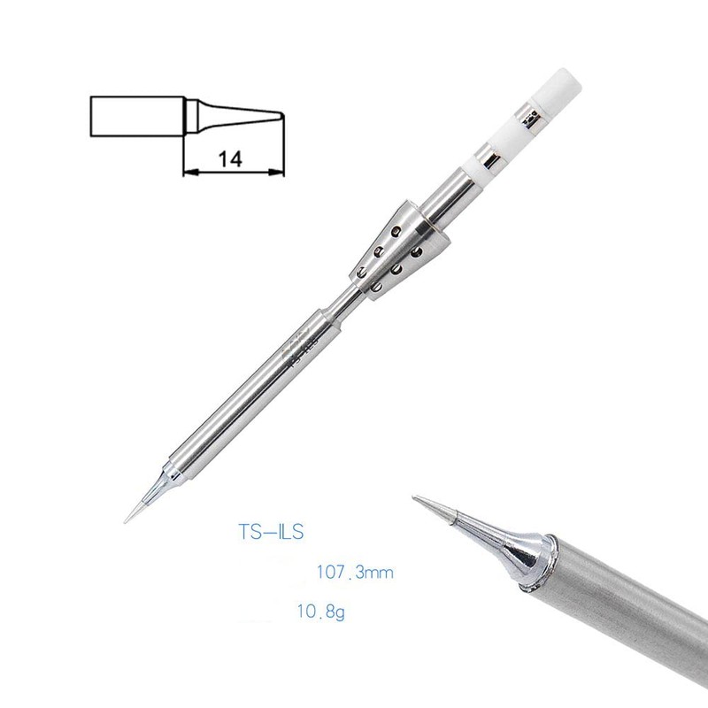 TOOLSAGE TS-ILS Original Digit Soldering Iron ILS Tips, For TS100/TS101