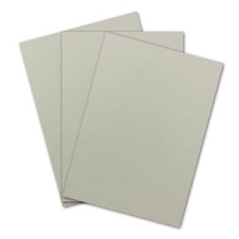 NEUSER PAPIER 5 x bookbinding cardboard, DIN A4 (21 x 29.7 cm), thickness 3.0 mm (0.3 cm), weight: 1800 g/m², grey cardboard for crafts, model making, bookbinding