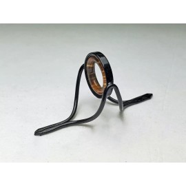 Olde Fly Shop BLACK FRAME NATURAL BROWN AGATE STRIPPING GUIDE FOR YOU BAMBOO ROD 8MM-12MM - 10mm