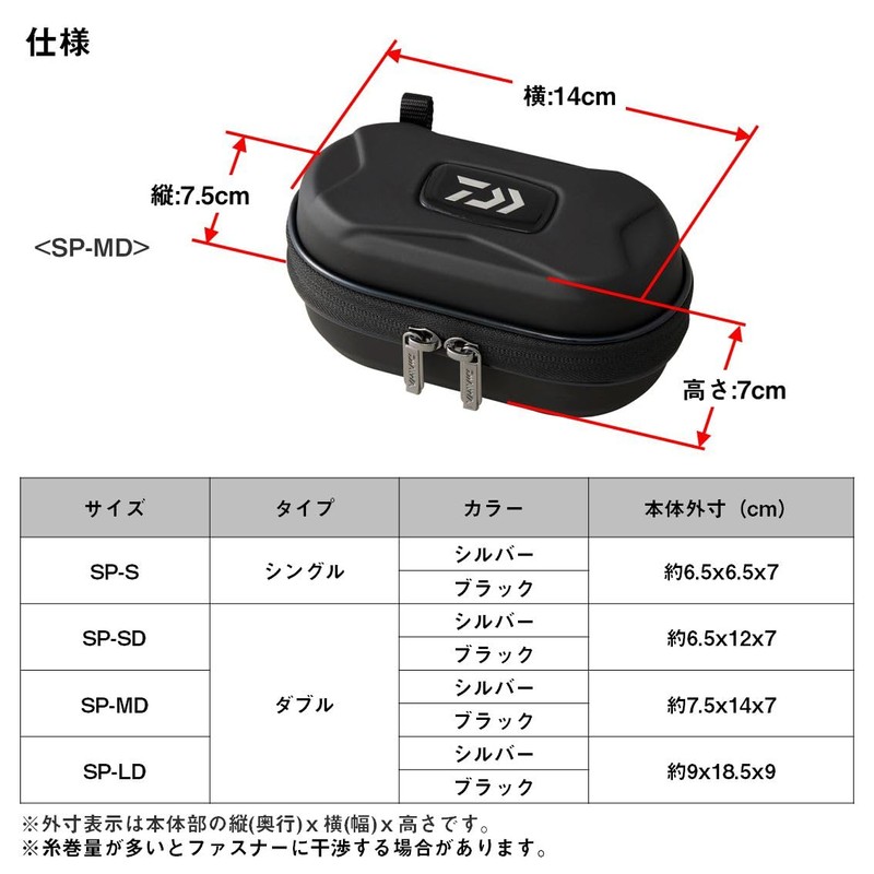 Daiwa SP-SD (A) BK Semi Hard Spool Cover