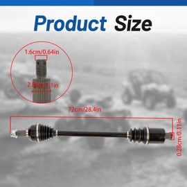 Rear Left or Right CV Axle Shaft Replacement for Polaris General 1000 RZR Trail S 4 900 XP Replacement for 1333081 1333947