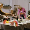 2 Pcs Glitter Thanksgiving Turkey Centerpiece, Glitter 3D Turkey Table