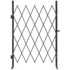 Single Folding Security Door Lockable Scissor Gate 360 Degrees Swivel
