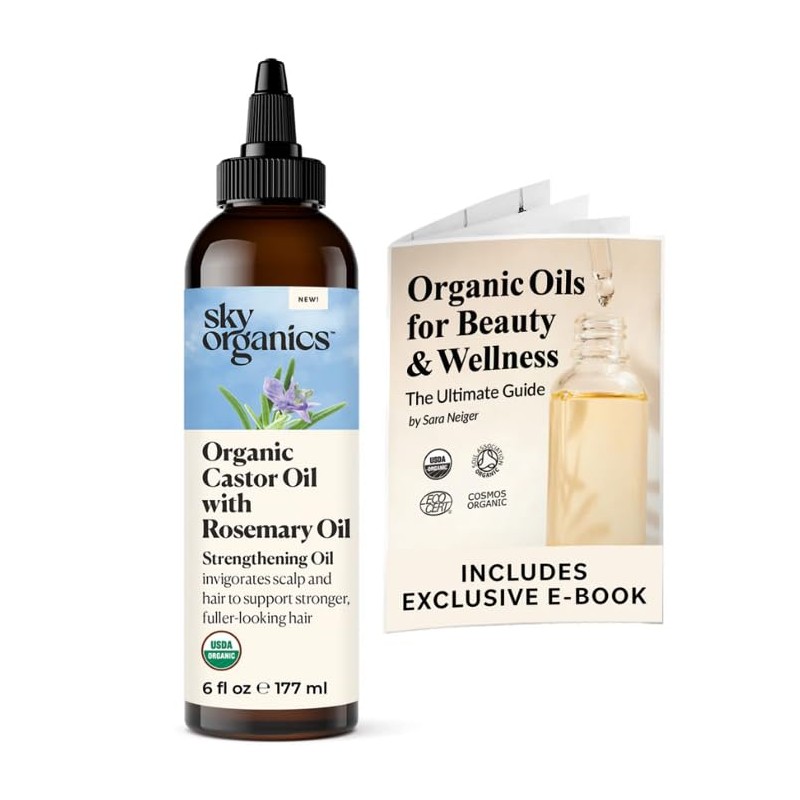 Sky Organics Aceite de Ricino Org?nico Usda con Aceite de