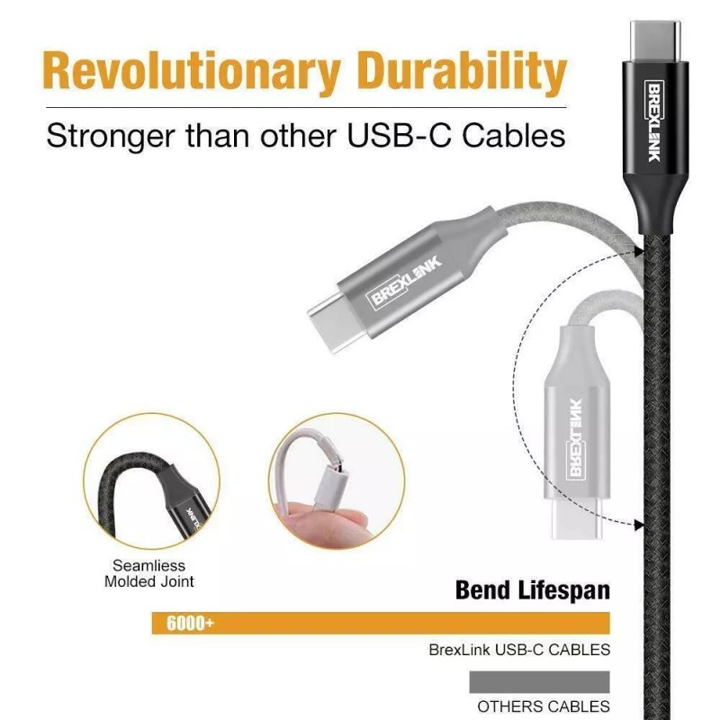 Brexlink USB C To USB A Charge/Sync Cable - Black