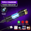 DARKDAWN UV Flashlight 365&395nm Black Light Mini USB Rechargeable Ultraviolet