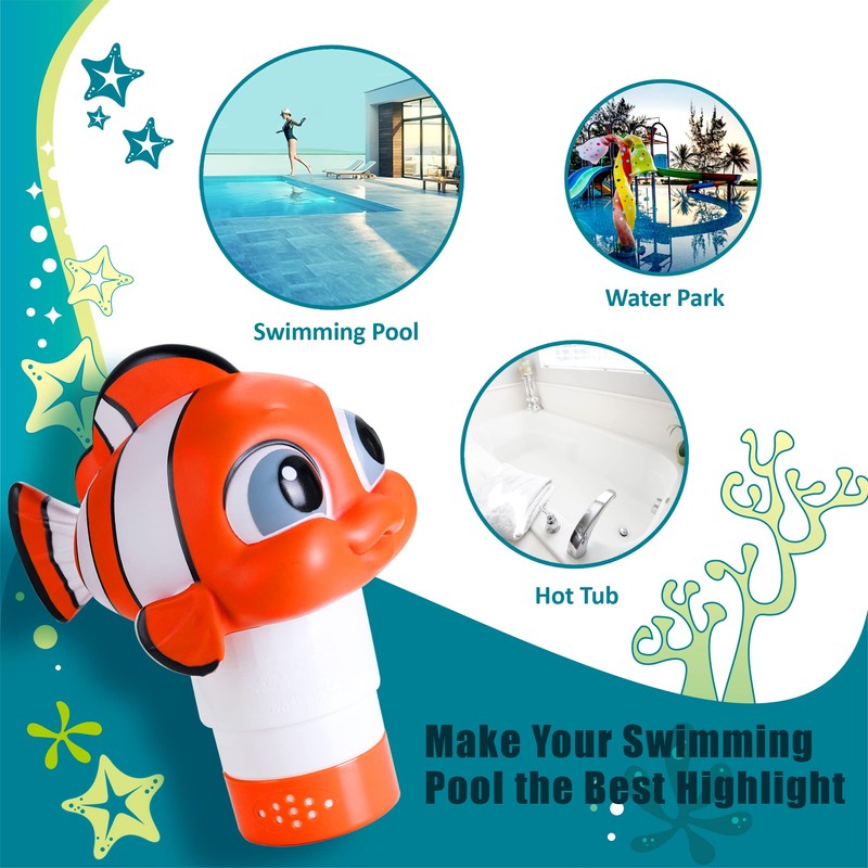 MKLZ Chlorine Floater, Floating Pool Chlorine Dispenser, Fits 1 and