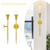 lobolighting Long Candle Sconces Set of 2 Wall Candle Holder