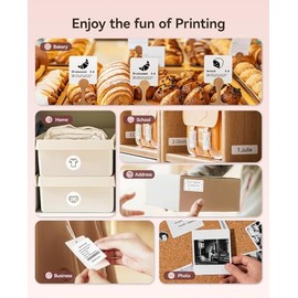 NIIMBOT B21 - Fabricante de etiquetas sin tinta, impresora de etiquetas Bluetooth, máquina de etiquetas térmica portátil de 2 pulgadas para pequeñas e