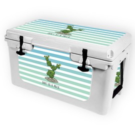 MightySkins (Cooler Not Included) Skin Compatible with RTIC 45 Cooler (2017 Model) - Happy Cactus | Protective, Durable, and Unique Vinyl Decal wrap Cover | Easy to Apply | Made in The USA