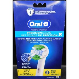 Oral-B Oral B Precision Clean Replacement Brush Heads 5 Brush Heads New & Sealed