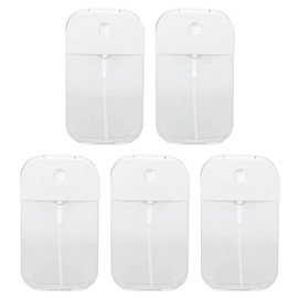 Contenedor de Soporte para Quitaesmalte de Uñas de 5 Uds, Botellas de Viaje Vacías Transparentes Recargables Portátiles de 1,7 Oz/50ml para Esmalte de Uñas Y Desmaquillador