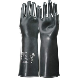 Chemical Gloves Butoject 898 Size 9 Black EN 388, E N 374 PSA III Honeywell