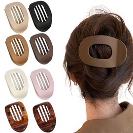 8 Piezas Horquillas Elegantes para Mujer y Niña, Pinzas para el Pelo con Sujeción Fuerte y Dientes Interiores, Cómodo Curvo Cabello, Para Cabello Grue