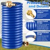 RV Exterior Shower Hose 15FT Coil Water Hose with 1/2"