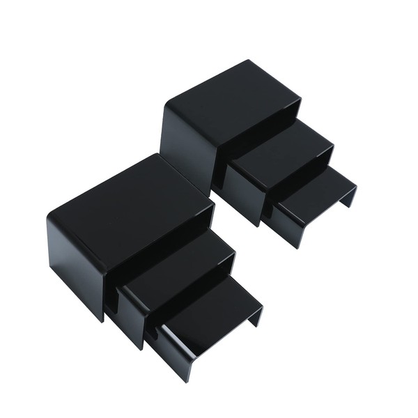 AUFIKR 2 Sets Clear Acrylic Display Risers, Showcase Shelf for