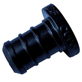 25 Pieces XFITTING 3/8" Pex Plug (End Cap) Poly Alloy Plug, Plastic Plug - Crimp Pex B, 25 Packs
