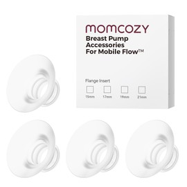 Momcozy Mobile Flow | M9 Upgrade 19mm Flange Insert, Original Mobile Flow | M9 Upgrade Breast Pump Replacement Accessories, 4PC (19mm)
