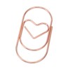 100pcs Rose Gold Star Paper Clips Slip Resistance Rust Prevention