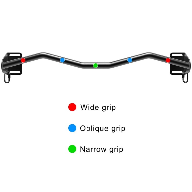 Kipika 36" Wall Mount Pull-Up Bar - Durable Steel, Anti-Corrosion