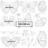 WANDKIND V355 Butterfly Wall Sticker Nursery Wall Sticker 50 x