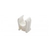 Talon OPS15 Snap-in Open Plastic Pipe Clip, White, 15 mm,