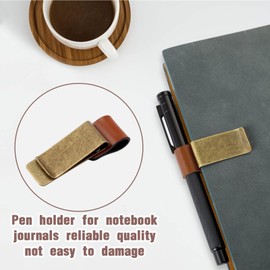 Pen Clip | Pencil Loop Clamp | Multifunctional Vintage Pen Clip Rack for Kids Adults Notebook Planner Paper Erase Board