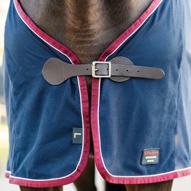 Schneiders Award Horse Scrim Sheet | Elegant & Airy Mesh Design | Ideal for Show Days | Keeps Horses Cool & Protected | Customizable Awards Item | Color Navy | Size Large