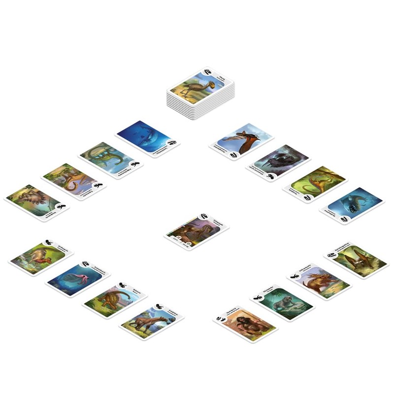 Monolith Cardline Dinosaur, Card Game, Ages 7+, 2 to 8