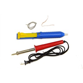 60W Professional Soldering Iron Kit (Soldering Iron 60W + Desoldering pump + 15" solder wire + 4" solder wick)