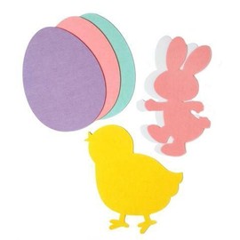 BESTPYSANKY Set of 6 Felt Easter Decoration Cutouts 12 Inches