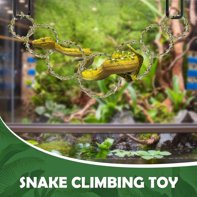 Coldairsoap Snake Enrichment Rings Climbing Toys(Symmetry)