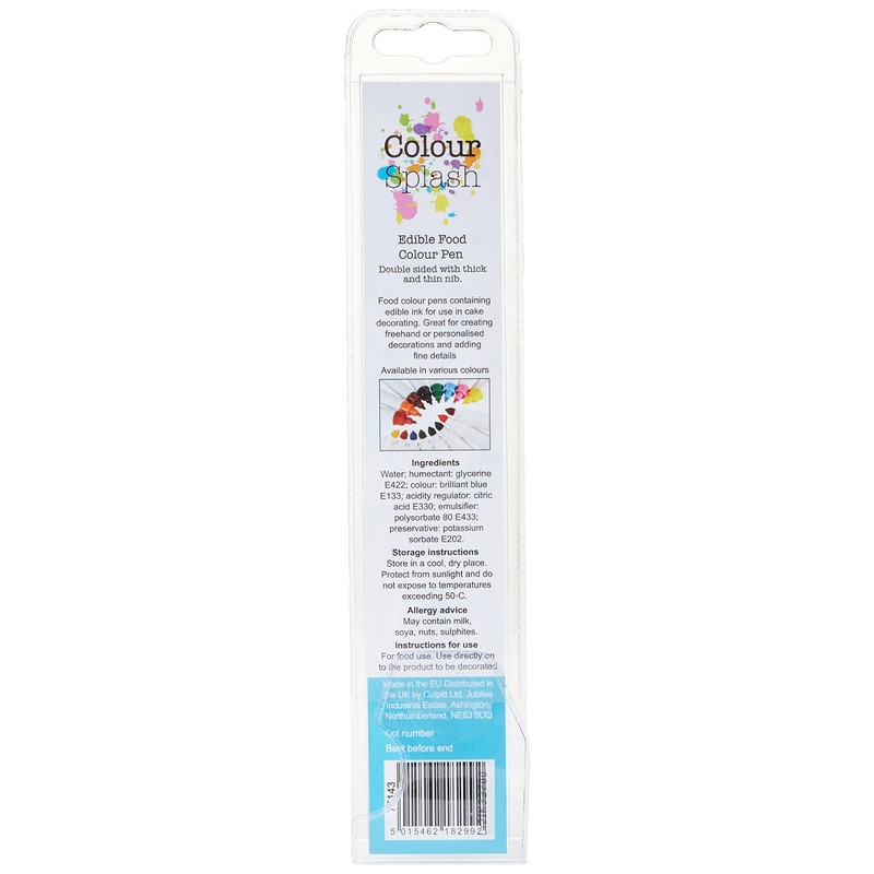 COLOUR SPLASH Edible Food Colouring Pen, Dual Tip Icing Pens,