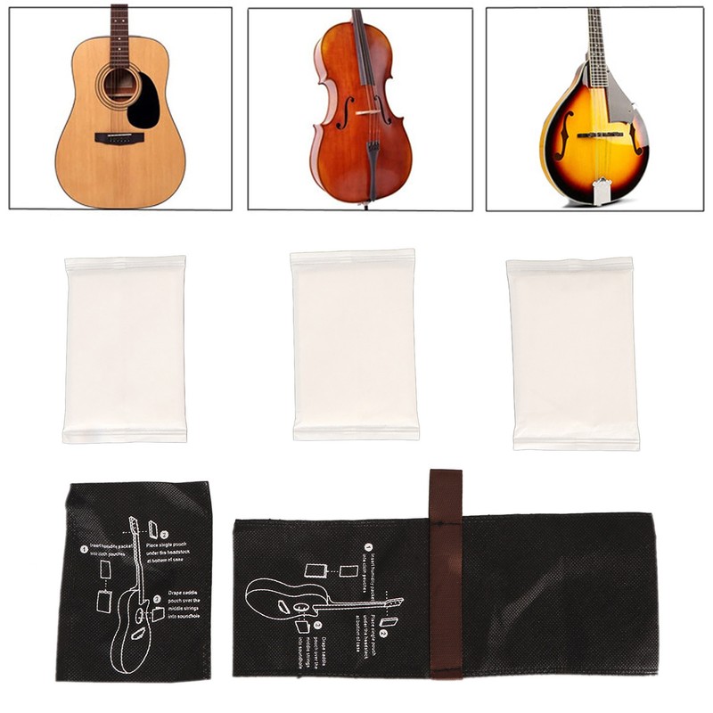 3PCS Guitar Humidifier Packs Humidity Control Bag Dual Way Humidification