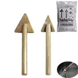 YehVeh 2 Pack Plastic Welding Gun Tip Replacement Soldering Iron Tips Triangular Copper Head for Car Bumper Repair Kit TPO TEO PP Kayak Welder Stapler 60/100/80 Watt (16mm+20mm)