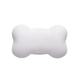 Mouse Wrist Rest Bone Shape Gel Filled PU Leather Surface Bone Mouse Wrist Rest Wrist Cushion Palm Rest Memory Foam Arm Rest Comfortable Soft Anti-slip for Office Gaming PC Laptop Length 14cm White