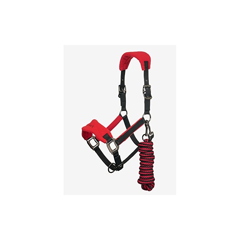 LeMieux Vogue Fleece Headcollar - Halter & Leadrope (Chilli -