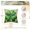 Cryfox St. Patrick's Day Shamrock Pillow Covers 18 X 18