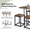 S AFSTAR Dining Table Set for 4, 5-Piece Dining Table