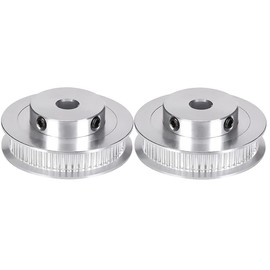 SeonFook 2pcs Timing Pulley 60 Teeth 8mm Hole Diameter Aluminum Alloy GT2 Synchronous Wheel XL Type Conveyor 3D Printer with Screws