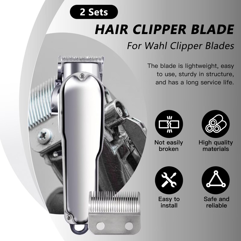 2 Hole Clipper Blade Replacement for Wahl Clipper Blades, for