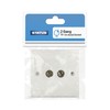 STATUS TV Aerial Socket | 2 Gang Double Coaxial TV