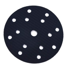 ExcInter 1 Piece 150mm 15 Holes Sanding Pad Polishing Sponge Interface Back Foam Cushion Pads Layer Hook and Loop Buffering