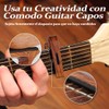 Capotraste para Guitarra con 6 Púas de Guitarra, Capo con