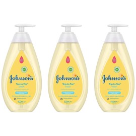 Johnson's Top-to-Toe Wash Mild & Gentle Newborn Care 16.9oz (500ml) (Pack of 3)