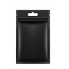 100 Pcs Black Resealable Smell Proof Ziplock Storage Bags, Foil