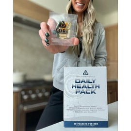 Core Nutritionals Daily Health Pack, Micronutrients, Omega-3, Probiotics, Greens and Reds, and Products to Support Vital Joints and Organs, 30 Packets Per Box